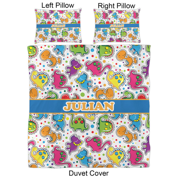 Dinosaur Print Duvet Cover Set - Queen - Approval