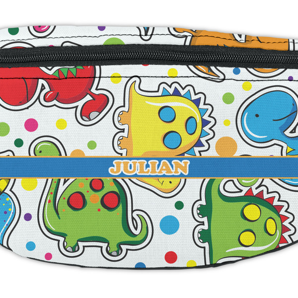 Dinosaur Print Fanny Pack - Closeup