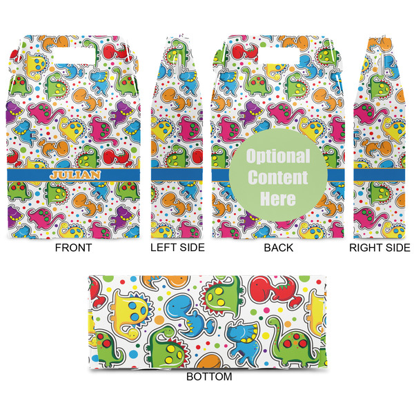 Dinosaur Print Gable Favor Box - Approval