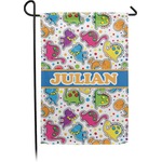 Dinosaur Print Small Garden Flag - Double Sided w/ Name or Text