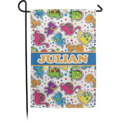 Dinosaur Print Small Garden Flag - Double Sided w/ Name or Text
