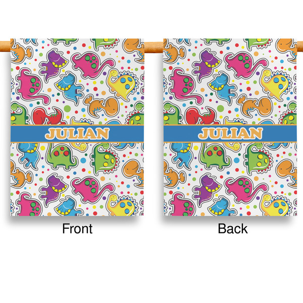 Dinosaur Print Garden Flags - Large - Double Sided - APPROVAL