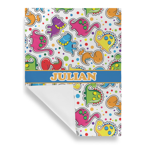 Dinosaur Print Garden Flags - Large - Single Sided - FRONT FOLDED