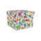Dinosaur Print Gift Boxes with Lid - Canvas Wrapped - Small - Front/Main