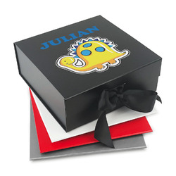 Dinosaur Print Gift Box with Magnetic Lid (Personalized)