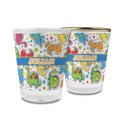 Dinosaur Print Glass Shot Glass - 1.5 oz (Personalized)