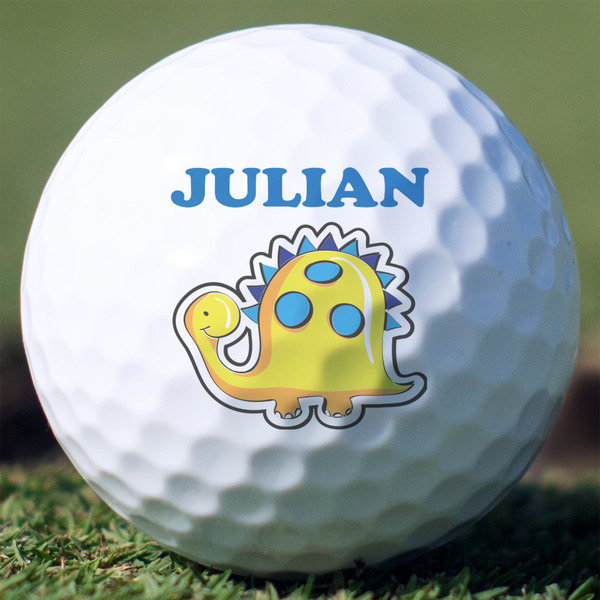 Custom Dinosaur Print Golf Balls - Titleist Pro V1 - Set of 3 (Personalized)