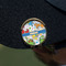 Dinosaur Print Golf Ball Marker Hat Clip - Gold - On Hat