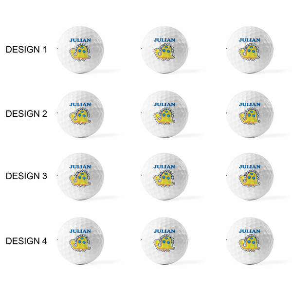 Dinosaur Print Golf Balls - Titleist - Set of 12 - APPROVAL