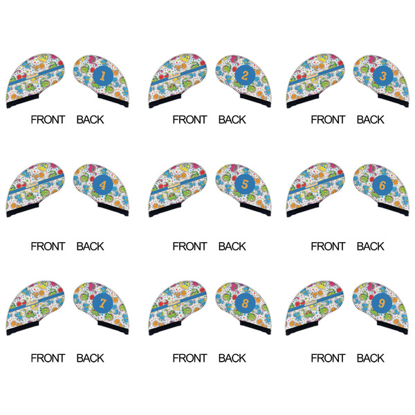 Dinosaur Print Golf Club Covers - APPROVAL (set of 9)
