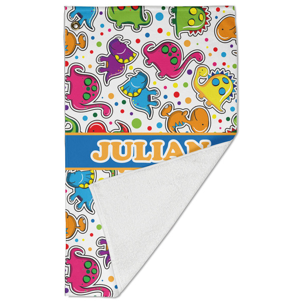 Dinosaur Print Golf Towel - Folded (Large)