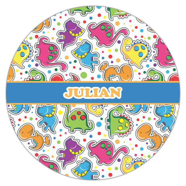 Dinosaur Print Icing Circle - Medium - Single