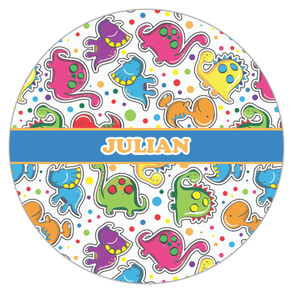 Dinosaur Print Icing Circle - Small - Single