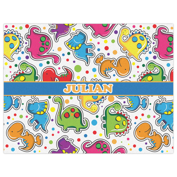 Dinosaur Print Indoor / Outdoor Rug - 6'x8' - Front Flat