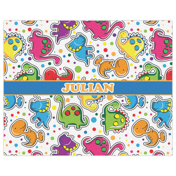 Dinosaur Print Indoor / Outdoor Rug - 8'x10' - Front Flat