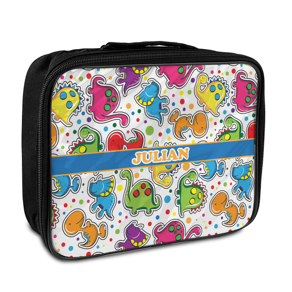 Custom Dinosaur Print Insulated Lunch Bag (Personalized)