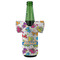 Dinosaur Print Jersey Bottle Cooler - FRONT (on bottle)