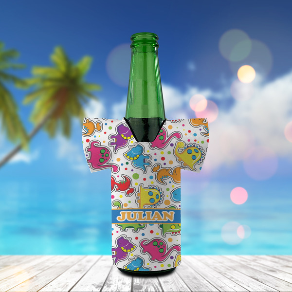 Dinosaur Print Jersey Bottle Cooler - LIFESTYLE