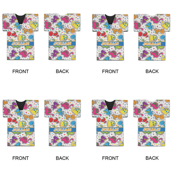 Dinosaur Print Jersey Bottle Cooler - Set of 4 - APPROVAL