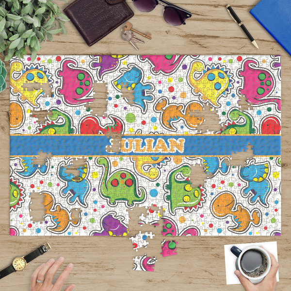 Dinosaur Print Jigsaw Puzzle 1014 Piece - In Context