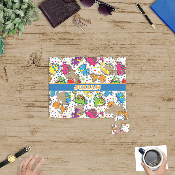 Dinosaur Print Jigsaw Puzzle 252 Piece - In Context