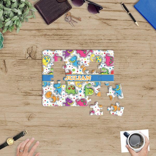 Dinosaur Print Jigsaw Puzzle 30 Piece - In Context