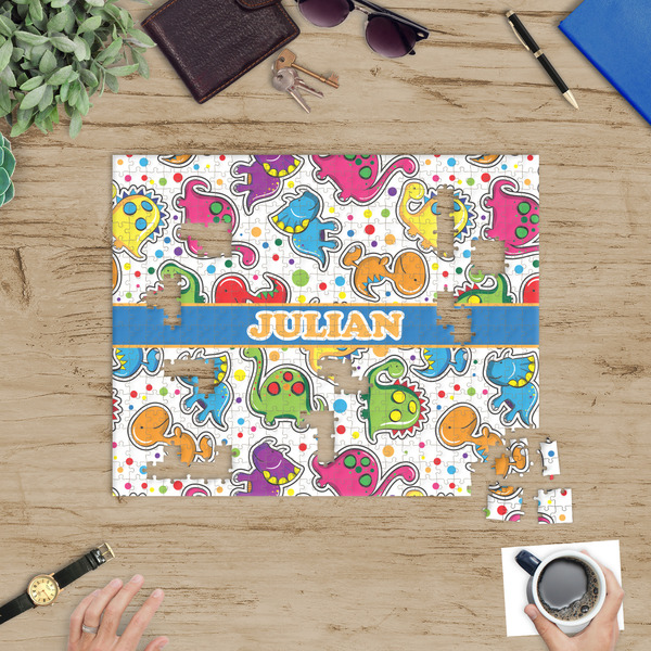 Dinosaur Print Jigsaw Puzzle 500 Piece - In Context