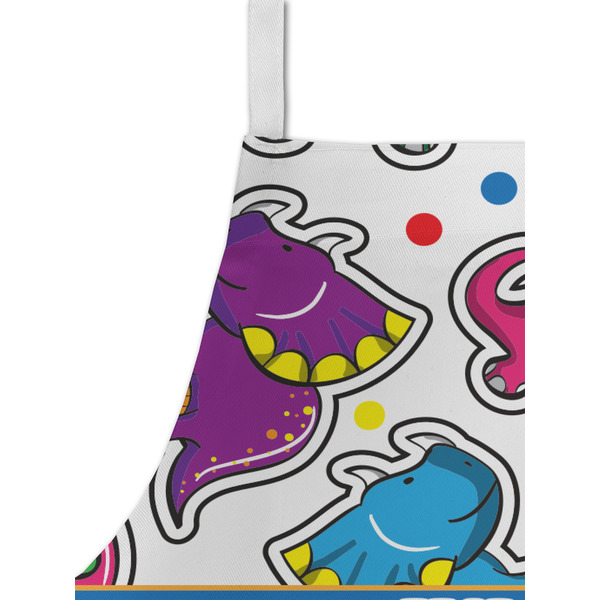 Dinosaur Print Kid's Aprons - Detail