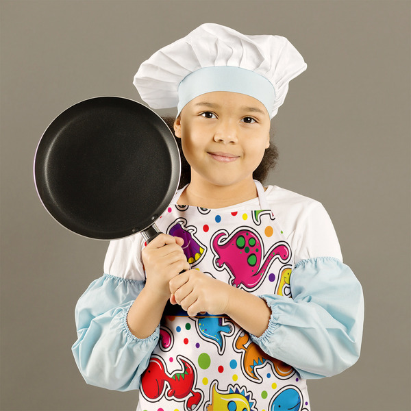 Dinosaur Print Kid's Aprons - Medium - Lifestyle