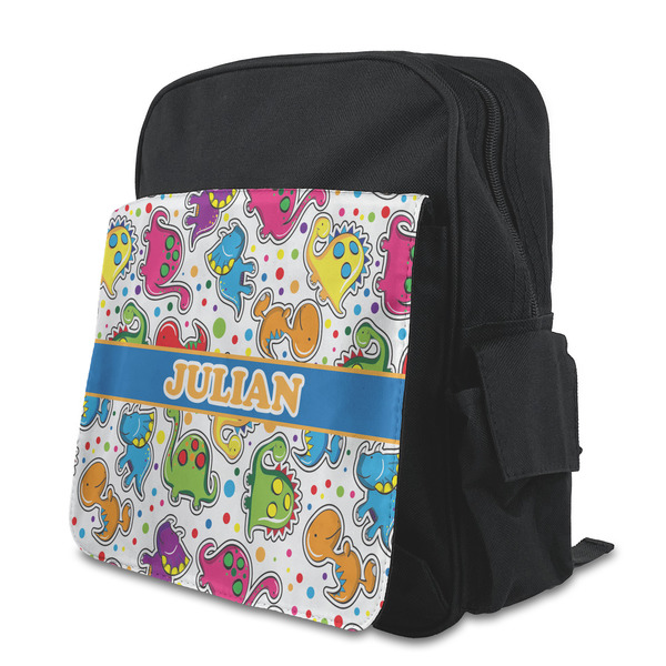 Custom Dinosaur Print Preschool Backpack (Personalized)