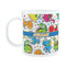 Dinosaur Print Plastic Kids Mug (Personalized)
