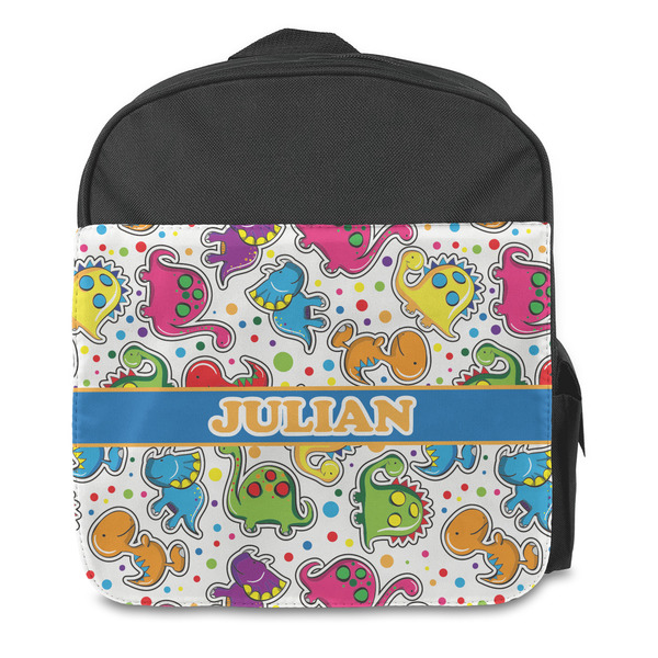Dinosaur Print Kids Backpack - Front