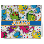 Dinosaur Print Kitchen Towel - Poly Cotton w/ Name or Text