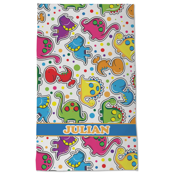 Dinosaur Print Kitchen Towel - Poly Cotton - Full Front