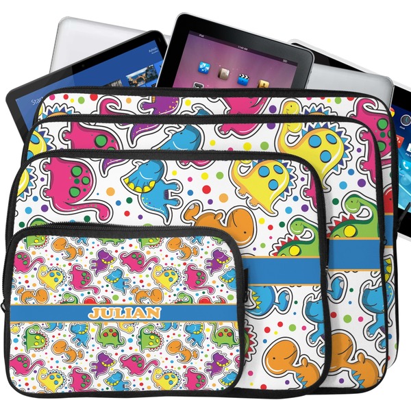 Dinosaur Print Laptop Case Sizes
