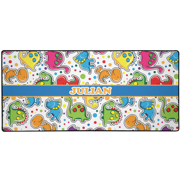 Custom Dinosaur Print 3XL Gaming Mouse Pad - 35" x 16" (Personalized)