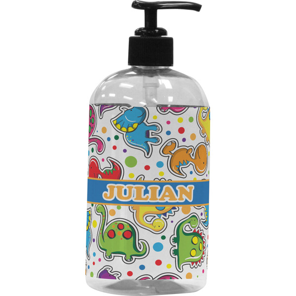 Custom Dinosaur Print Plastic Soap / Lotion Dispenser (Personalized)