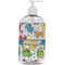 Dinosaur Print Plastic Soap / Lotion Dispenser (16 oz - Large - White) (Personalized)