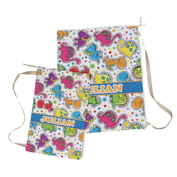 Dinosaur Print Laundry Bag - Both Bags