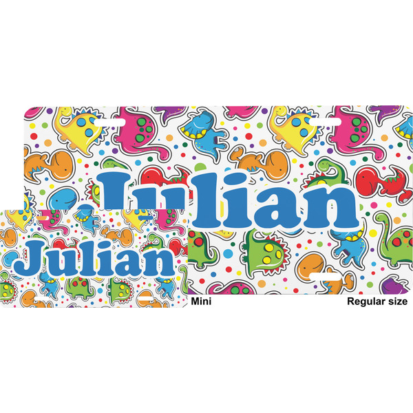 Dinosaur Print License Plate (Sizes)