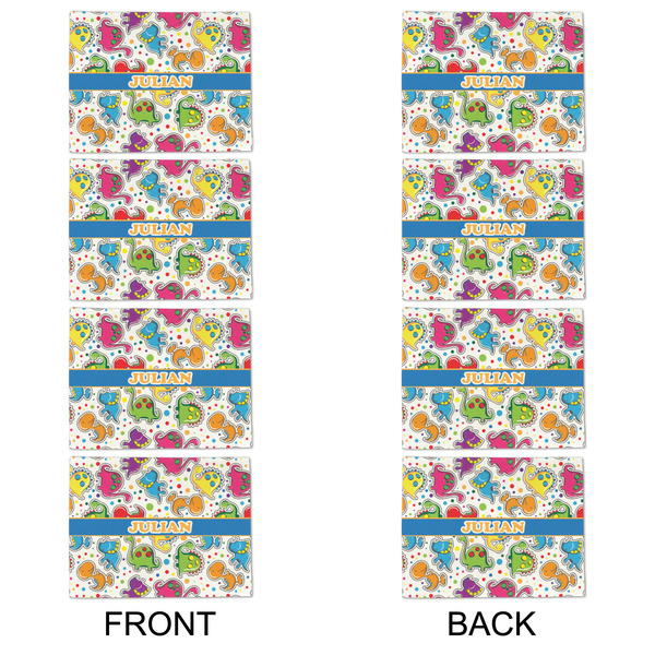 Dinosaur Print Linen Placemat - APPROVAL Set of 4 (double sided)