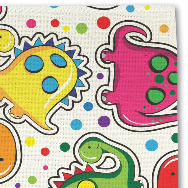 Dinosaur Print Linen Placemat - DETAIL