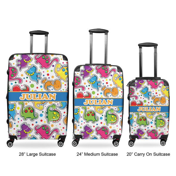 Dinosaur Print Luggage Bags all sizes - With Handle