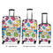 Dinosaur Print Luggage Bags all sizes - With Handle