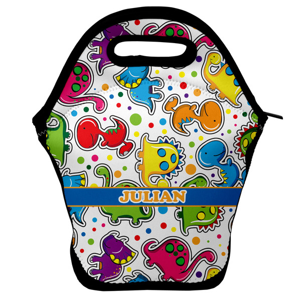 Custom Dinosaur Print Lunch Bag w/ Name or Text