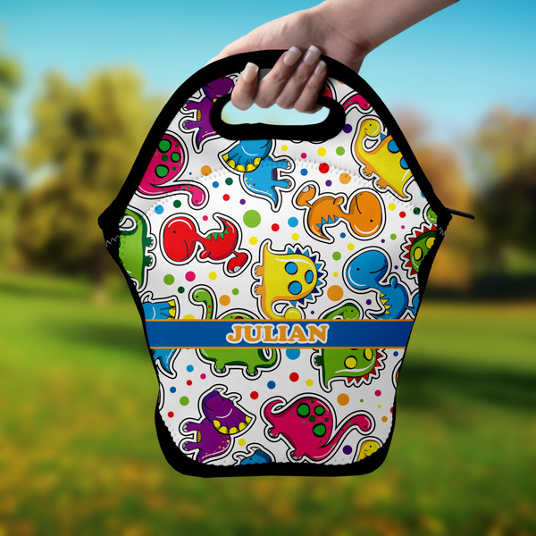 Dinosaur Print Lunch Bag - Hand