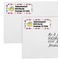 Dinosaur Print Mailing Labels - Double Stack Close Up