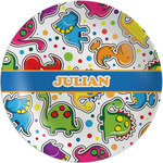 Dinosaur Print Melamine Salad Plate - 8" (Personalized)