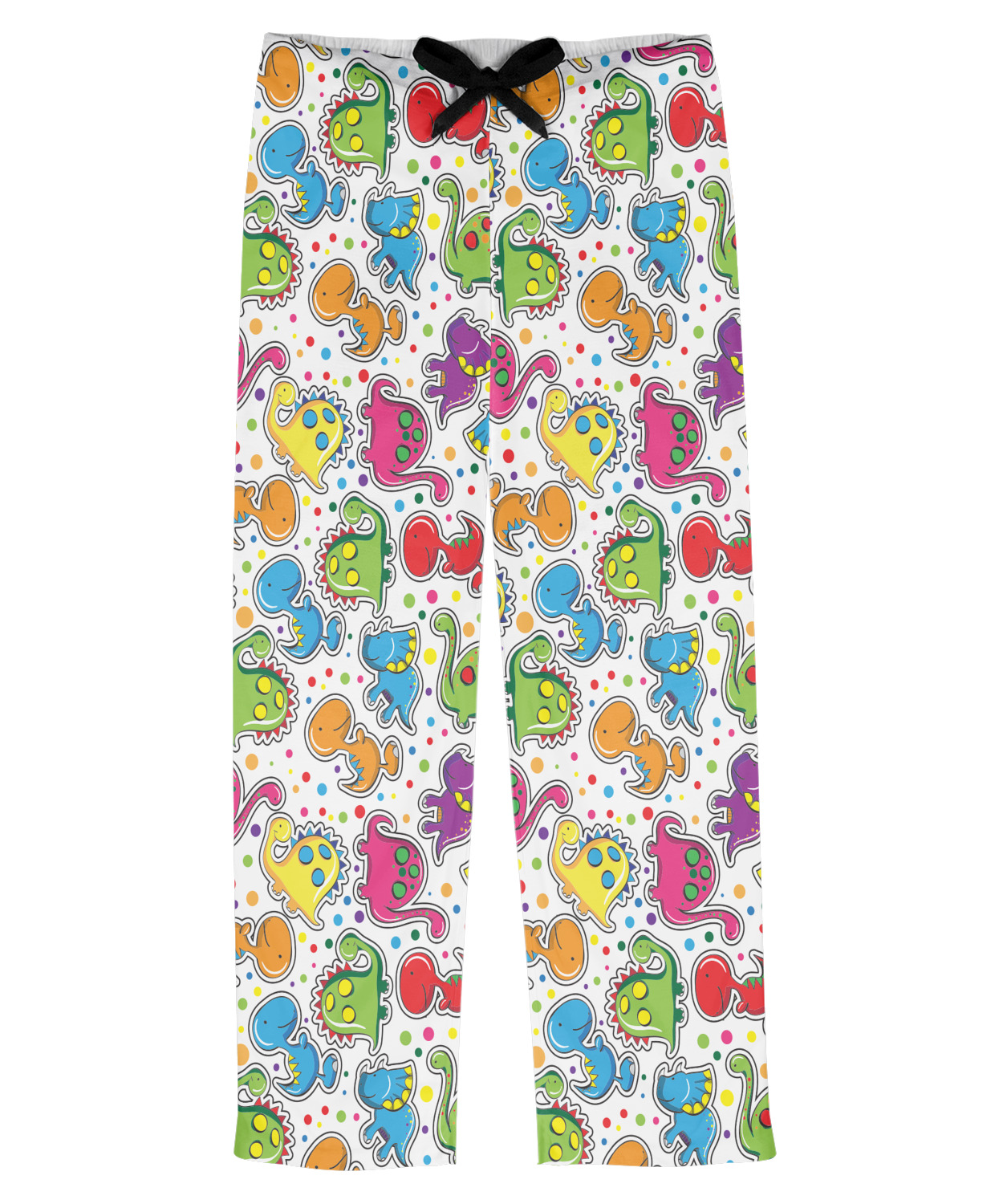 Custom Dinosaur Print Mens Pajama Pants | YouCustomizeIt