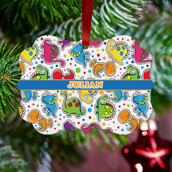 Dinosaur Print Metal Benilux Ornament - Lifestyle